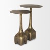 Mercana Risha Small Gold Metal Accent Table 6