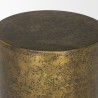 Mercana Rosh Textured Gold Metal With Acid Wash Accent Table 2