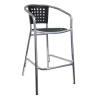 H&D Seating Aluminum Barstool w/ Poly Back & Seat