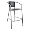 H&D Seating Aluminum Barstool w/ Poly Back & Seat - H&D Seating Aluminum Barstool w/ Poly Back & Seat