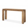 Mercana Sapphira Brown Wood Tapered Top Console Table 2