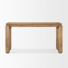 Mercana Sapphira Brown Wood Tapered Top Console Table Front