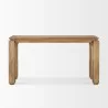 Mercana Sapphira Brown Wood Tapered Top Console Table Front - Mercana Sapphira Brown Wood Tapered Top Console Table Front