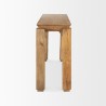 Mercana Sapphira Brown Wood Tapered Top Console Table 4