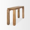 Mercana Sapphira Brown Wood Tapered Top Console Table 5