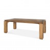 Mercana Sapphira Brown Wood Tapered Top Rectangular Dining Table 1