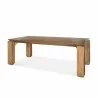 Mercana Sapphira Brown Wood Tapered Top Rectangular Dining Table 1 - Mercana Sapphira Brown Wood Tapered Top Rectangular Dining Table 1