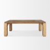 Mercana Sapphira Brown Wood Tapered Top Rectangular Dining Table 2