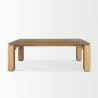 Mercana Sapphira Brown Wood Tapered Top Rectangular Dining Table 2 - Mercana Sapphira Brown Wood Tapered Top Rectangular Dining Table 2