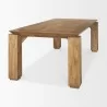 Mercana Sapphira Brown Wood Tapered Top Rectangular Dining Table 3 - Mercana Sapphira Brown Wood Tapered Top Rectangular Dining Table 3