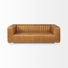 Mercana Ricciardo Cognac Leather Three Seater Sofa  Front 1