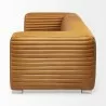 Mercana Ricciardo Cognac Leather Three Seater Sofa  Side - Mercana Ricciardo Cognac Leather Three Seater Sofa  Side