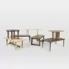 Mercana Sonomi Brown Solid Rubber Wood With Round Oak Tabletop Dining Table 2 - Mercana Sonomi Brown Solid Rubber Wood With Round Oak Tabletop Dining Table 2