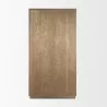 Mercana Sina Brown Oak Wood With Natural Rattan 2 Door Curio Cabinet Back - Mercana Sina Brown Oak Wood With Natural Rattan 2 Door Curio Cabinet Back