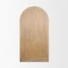 Mercana Suri Light Brown Wood With Glass Doors Arched Curio Cabinet Back - Mercana Suri Light Brown Wood With Glass Doors Arched Curio Cabinet Back