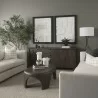 Mercana Shima Oval Brown Wood With Arched Legs Coffee Table Dark - Mercana Shima Oval Brown Wood With Arched Legs Coffee Table Dark