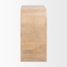 Mercana Sorina Reverse Fluted Light Brown Wood Accent Cabinet Side