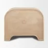 Mercana Sorina Reverse Fluted Light Brown Wood Accent Cabinet Back - Mercana Sorina Reverse Fluted Light Brown Wood Accent Cabinet Back