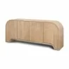 Mercana Sorina Reverse Fluted Light Brown Wood Sideboard 1 - Mercana Sorina Reverse Fluted Light Brown Wood Sideboard 1