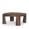 Mercana Tammar Round Wood With Tapered Legs Coffee Table