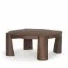 Mercana Tammar Round Wood With Tapered Legs Coffee Table - Mercana Tammar Round Wood With Tapered Legs Coffee Table