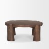 Mercana Tammar Round Wood With Tapered Legs Coffee Table Feonr