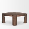Mercana Tammar Round Wood With Tapered Legs Coffee Table 1
