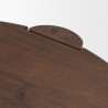 Mercana Tammar Round Wood With Tapered Legs Coffee Table 3