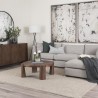 Mercana Tammar Round Wood With Tapered Legs Coffee Table