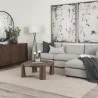 Mercana Tammar Round Wood With Tapered Legs Coffee Table - Mercana Tammar Round Wood With Tapered Legs Coffee Table