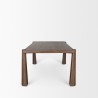Mercana Tammar Rectangular Brown Wood With Tapered Legs Dining Table Side - Mercana Tammar Rectangular Brown Wood With Tapered Legs Dining Table Side