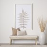 Mercana Taimo White Washed Light Brown Wood With Striped Fabric Seat Bench