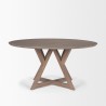 Mercana Jennings 60" Light Brown Wood Dining Table 1