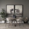 Mercana Jennings 60" Light Brown Wood Dining Table