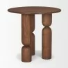 Mercana Sonel Pedestal Medium Dark Brown Acacia Wood Foyer Table 3 - Mercana Sonel Pedestal Medium Dark Brown Acacia Wood Foyer Table 3