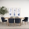 Mercana Sohan Light Brown Wood Oval Dining Table