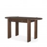 Mercana Sohan Dark Brown Elm Wood Oblong Desk Other Side