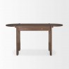 Mercana Sohan Dark Brown Elm Wood Oblong Desk Front