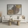 Mercana Tavi Rectangular Natural Brown With Column Legs Coffee Table - Mercana Tavi Rectangular Natural Brown With Column Legs Coffee Table