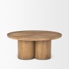 Mercana Tavi Medium Brown Round Coffee Table Front