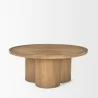 Mercana Tavi Medium Brown Round Coffee Table - Mercana Tavi Medium Brown Round Coffee Table