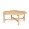 Mercana Taylin Light Brown Wood Round Coffee Table 1