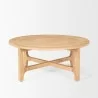 Mercana Taylin Light Brown Wood Round Coffee Table 3 - Mercana Taylin Light Brown Wood Round Coffee Table 3