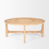 Mercana Taylin Light Brown Wood Round Coffee Table  2