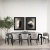 Mercana Teva Black Wood Rectangular 92" Dining Table