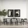 Mercana Teva Black Wood Rectangular 92" Dining Table - Mercana Teva Black Wood Rectangular 92" Dining Table