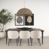 Mercana Suvan 84L Medium Dark Brown Rectangular Wood Dining Table