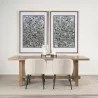 Mercana Suke Rectangular Natural Wood Trestle Dining Table - Mercana Suke Rectangular Natural Wood Trestle Dining Table