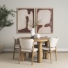 Mercana Soma 48" Light Brown Acacia Wood Round Dining Table