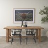 Mercana Stetson 84" Rectangular Natural Brown Wood Dining Table